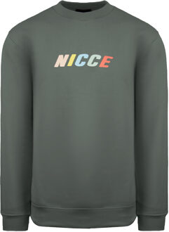 Crew Neck Long Sleeve Pullover Grey Men Myriad Sweatshirt 211 1 03 04 0329 Grijs