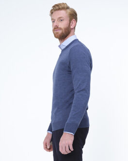 crew-neck sweater connery - maat M Blauw