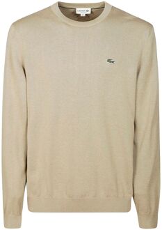 Crew Neck Sweater Heren beige - M