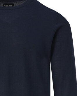 Crew-neck sweater - maat M Blauw