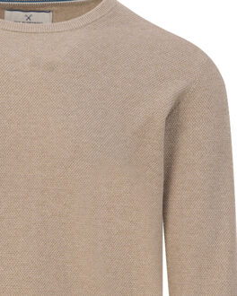 Crew-neck sweater - maat XXL Beige