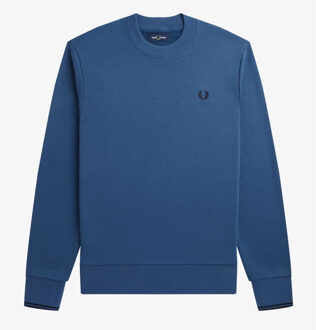 Crew Neck Sweatshirt - Blauwe Sweater Navy - L