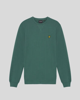 Crew neck sweatshirt donker - maat M Groen