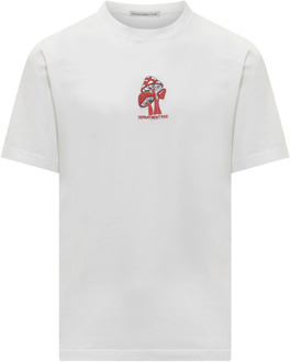 Crew Neck T-shirt met Uniek Borstzakje Department Five , White , Heren - Xl,L,M