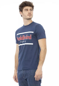 Crewneck Graphic T-shirt Model Ba23173 - maat L Donkerblauw