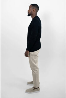 Crewneck pullover - - maat M Zwart