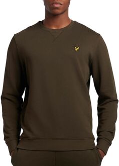 Crewneck Sweater Heren olijfgroen - M