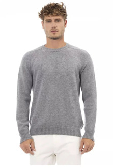 Crewneck Sweater in Grijs Alpha Studio , Gray , Heren - Xl,L,M,S