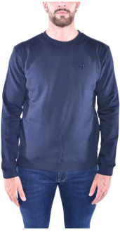 Crewneck Sweatshirt met Logo Dondup , Blue , Heren - Xl,S