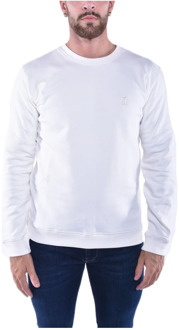 Crewneck Sweatshirt met Logo Dondup , White , Heren - Xl,L,M