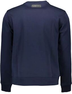 Crewneck Sweatshirt Sportstijl - maat L Donkerblauw