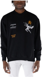 Crewneck Sweatshirt voor Mannen Represent , Black , Heren - Xl,L,M,S