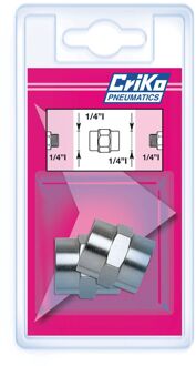 criko Koppelstuk Binnendraad-binnendraad 1/4"-1/4" 2st.