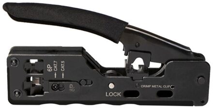 Crimper Hand Netwerk Gereedschap Tangen RJ12 Cat5 Cat6 8P8C Kabel Stripper Drukken Klem Tang Clip Multi Functie zwart