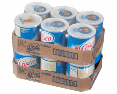Crisco 12 Pack All-Vegetable Shortening - 48 oz / 1360 gr