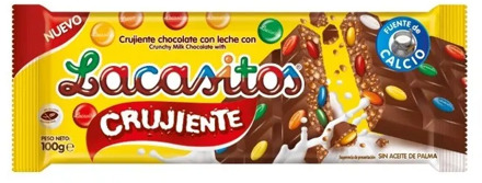 Crispy chocolate tablet · 100g.