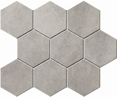 Cristacer Hexagontegel Cristacer Umbria Grey 35.5x29.2 cm Cristacer