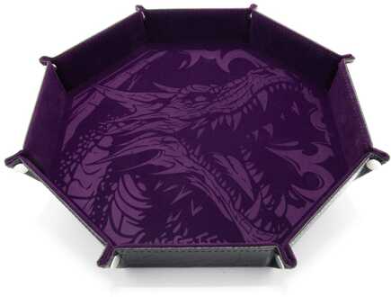 CritStones Folding Dice Tray Dragon Skin XL Edition Purple