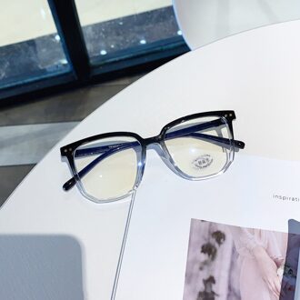 Crixalis Computer Bril Vrouwelijke Oversized TR90 Flexibele Transparante Lezen Brillen Frame Voor Vrouwen Blauw Licht Eyewear UV400 C4Black transparant