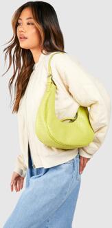 Croc Curved Shoulder Bag, Lime - ONE SIZE