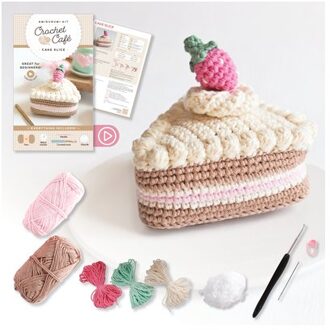 Crochet Cafe Amigurumi Kit Cake Slice - Crochet Cafe Amigurumi Kits - Better Day Books