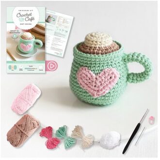 Crochet Cafe Amigurumi Kit Hot Cocoa - Crochet Cafe Amigurumi Kits - Better Day Books