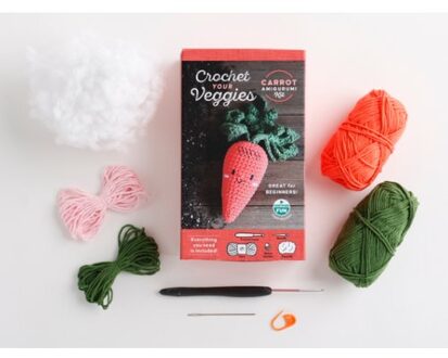 Crochet Your Veggies Amigurumi Kit Carrot - Crochet Your Veggies Amigurumi Kits - Ltd. Schiffer Publishing