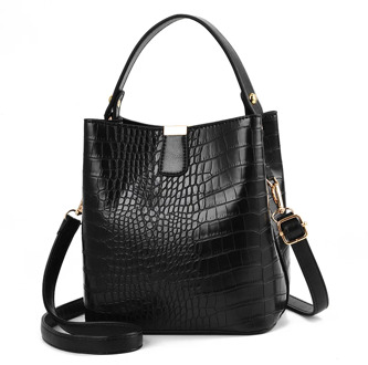Crocodile Crossbody Bucket Bags For Women Crocodile Pattern Bag Crocodile Womens Shoulder Bag PU Leather Bag Luxury