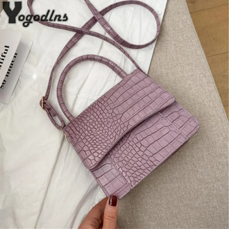 Crocodile Pattern Crossbody Bags For Women 2020 Small PU Leather Handbag Mini Shoulder Purse Ladies Designer Pouch Bags