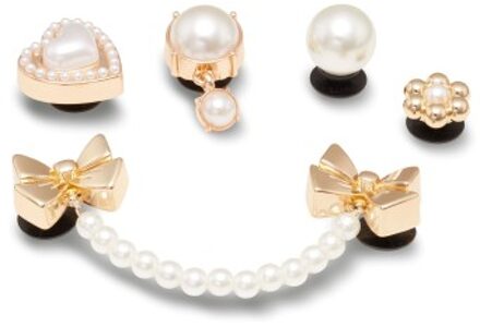 Crocs 5 stuks Jibbitz Pearly Gold Geel - One Size