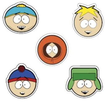 Crocs 5 stuks Jibbitz South Park Versch.kleure/Patroon - One Size