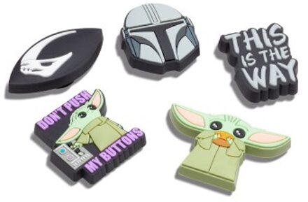 Crocs 5 stuks Jibbitz The Mandalorian * Actie * Versch.kleure/Patroon - One Size