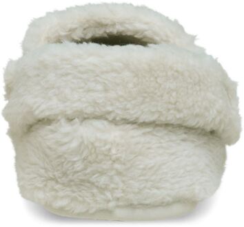 Crocs Classic Cozzzy Polyester Dames Slippers in Stucco Wit - EU 42 / UK 8