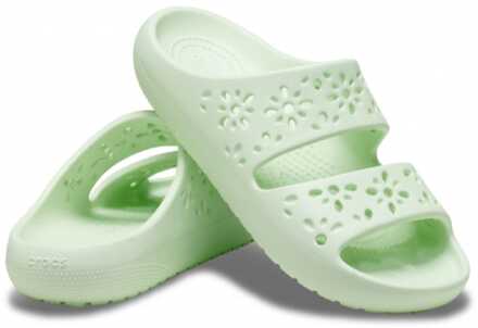 Crocs Classic Floral Cut Out Sandaal voor heren in groen - 42-43 EU