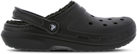 Crocs Classic Fuzz Lined Clog Slippers Slippers - Maat 39/40 - Unisex - zwart - Maat 39-40