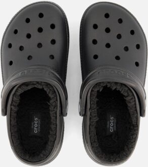 Crocs Classic Fuzz Lined Clog Slippers Slippers - Maat 46/47 - Unisex - zwart