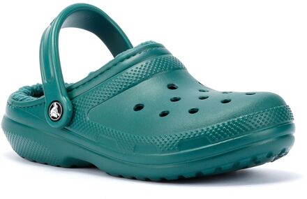 Crocs Classic gevoerde damesklompen Emerald Smaragd - EU 42 / UK 8