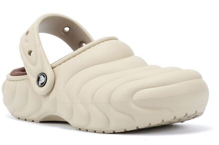 Crocs Classic gevoerde Overpuff damesklompen beige