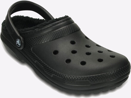 Crocs Classic Lined - Sportieve slippers - Heren - Maat 41 - Zwart - 060 -Black/Black