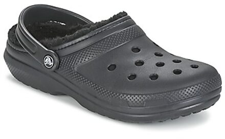 Crocs Classic Lined - Sportieve slippers - Heren - Maat 43-44 - Zwart - 060 -Black/Black