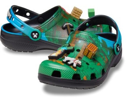 Crocs Classic Minecraft Clog Versch.kleure/Patroon - US M5/W7 (EU 37-38),US M6/W8 (EU 38-39),US M7/W9 (EU 39-40),US M8/W10 (EU 41-42),US M9/W11 (EU 42-43),US M11 (EU 45-46),US M12 (EU 46-47)