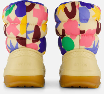 Crocs Classic Neopuff Geo Snowboots geel Beige - 29,30,31,33,34,35,28,24,25,26