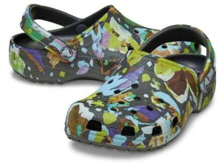 Crocs Classic Painted Floral Clog Versch.kleure/Patroon - US M4/W6 (EU 36-37),US M5/W7 (EU 37-38)