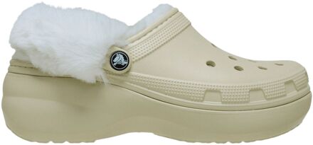 Crocs Classic Platform Fuzz Lined Clog Instappers Dames - 37-38