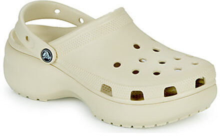 Crocs Classic Platform Instappers Dames crème - 39-40