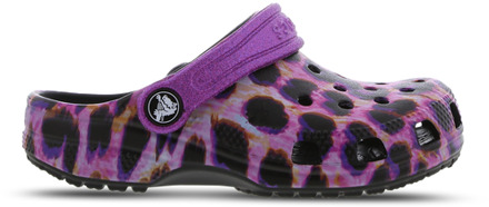 Crocs Clog Leopard - Voorschools Schoenen Black - 28-29