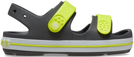 Crocs Crocband Cruiser Sandal Toddler - Grijs met Gele Sandaaltjes - 23 - 24