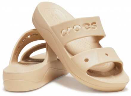 Crocs Damesklomp Crocs Baya Platform in Beige - EU 39/ UK 6