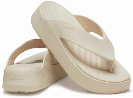 Crocs Damesslippers Crocs Getaway Platform in Beige