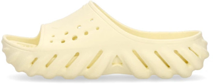 Crocs Echo Slide Streetwear Pantoffels Crocs , Beige , Heren - 39 Eu,41 Eu,42 Eu,43 Eu,45 EU